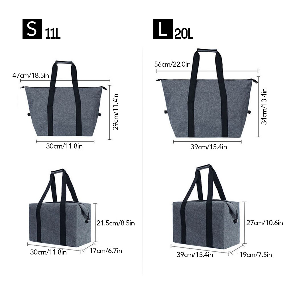 Cooler Bag Portable Insulated Cooler Bag for Travel Hiking Beach Picnic BBQ Party