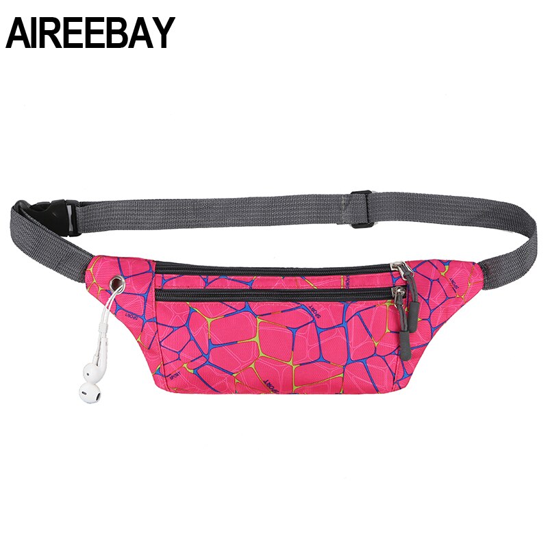 AIREEBAY Unisex WaistBag Outdoor Mode Fanny Pack Multifunctionele Anti-diefstal Rits Tassen voor Vrouwen Sport Running Tassen