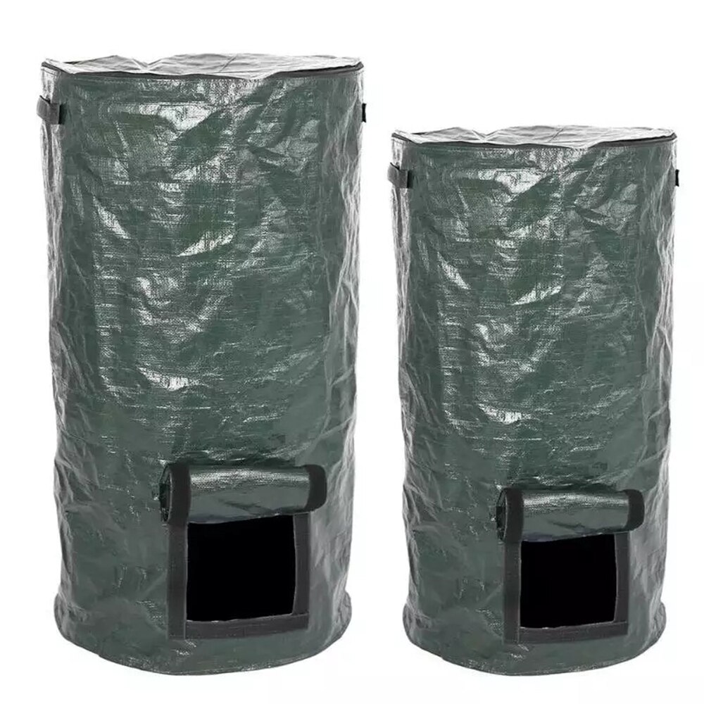 Waste Storage 2 Size Peel Useful Kitchen Waste Garden Trash Can PE Thick Material Effortless Compost Bag Collector Green