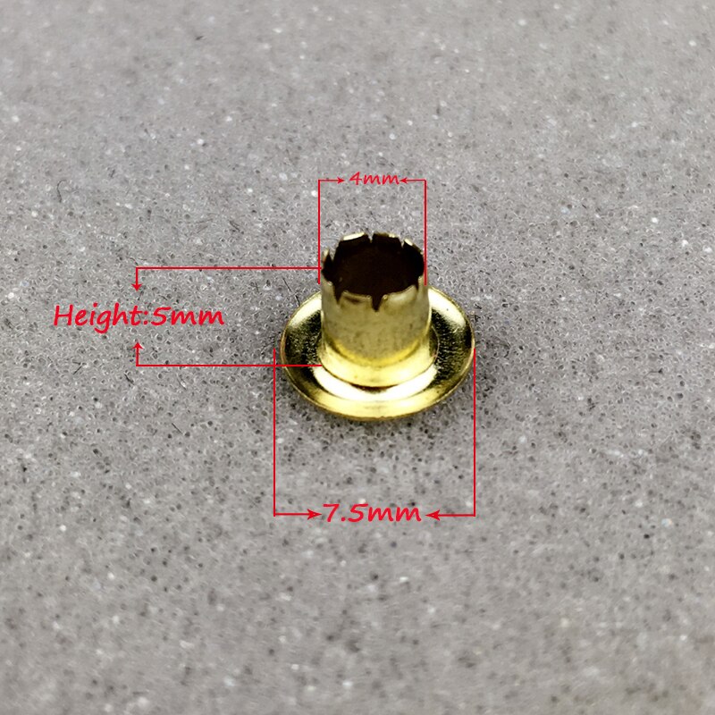500 stk/ pose indvendig diameter  of 4mm farvede øjer maling porer metal huller poser dekorative fiskeøje guld stomata