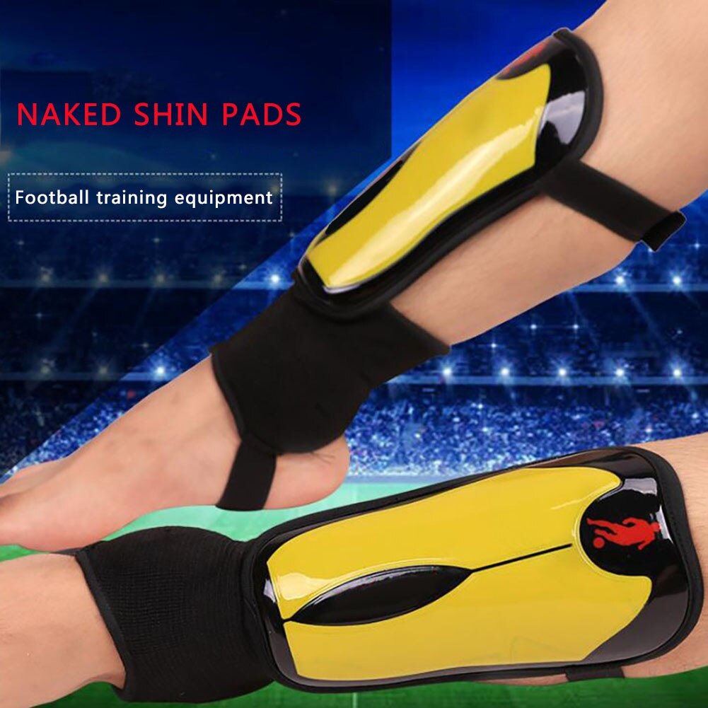Espinilleras de esponja de fibra EVA para fútbol, espinilleras transpirables para suministros de fútbol, 1 par