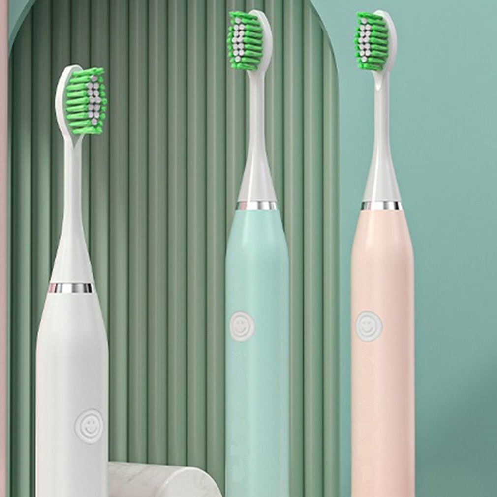 Toothbrush Multi Stage Acoustic Vibration Adult Waterproof Electric Toothbrush Rechargeable Practical Toothbrush White