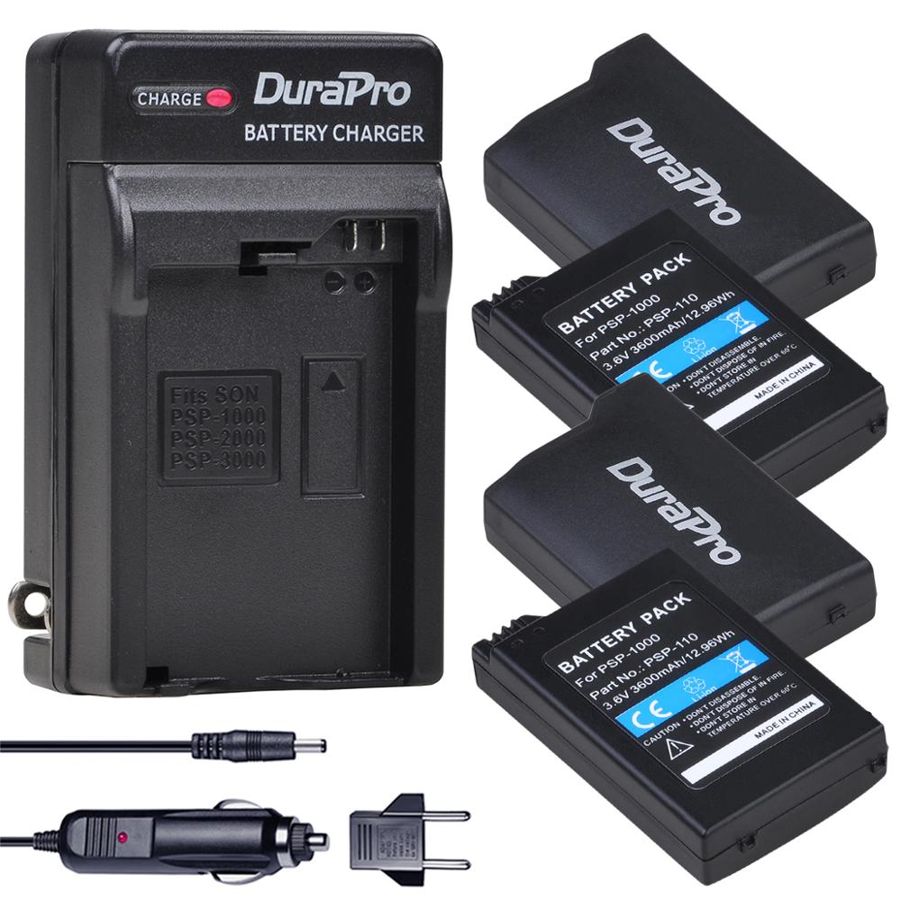 1 Pc 3600 Mah PSP-1000 PSP1000 Vervangende Batterij + Car Charger Voor Sony Psp 1000 Console Voor Sony Psp 1000 playstation Portable: 4 Battery Set