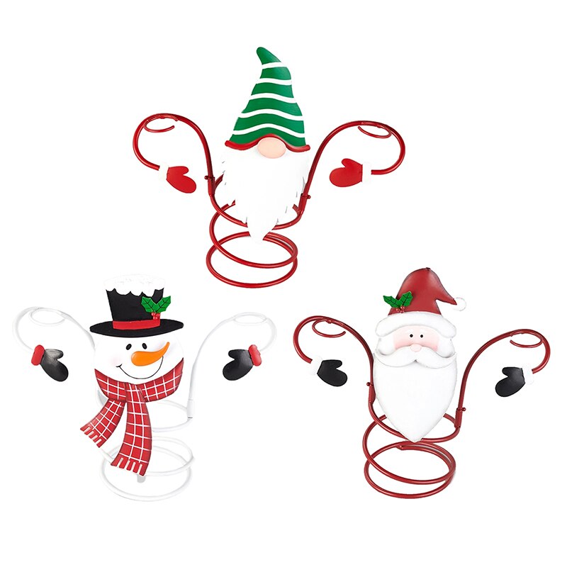 Wine Bottle Glass Holders Christmas Decoration Theme Organizer Rack Desktop for Home Decor Snowman Xmas: 3