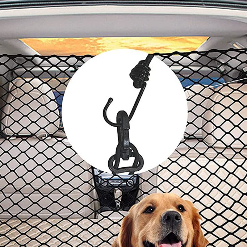 Dog Carrier Dog Protection Net Barrier Trunk Barrier Safe Net for Dogs Travel Accessories Car Pet Carrier for Hatchback SUV Mesh