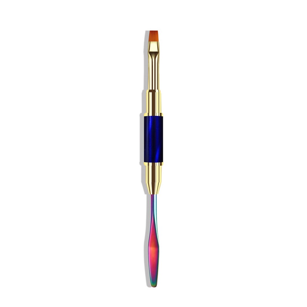 Cat Eye Dual-End Nail Art Pen Kleur Mengen Pen Nail Liner Drawing Pen: Blue