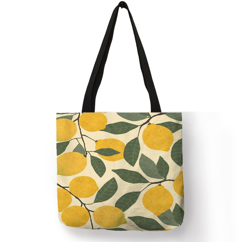 Tote Bag pieghevoli in lino Eco motivo geometrico Dot stampa foglia fresca per borse per la spesa femminili borsa di stoccaggio di grande capacità Bolsa: 007