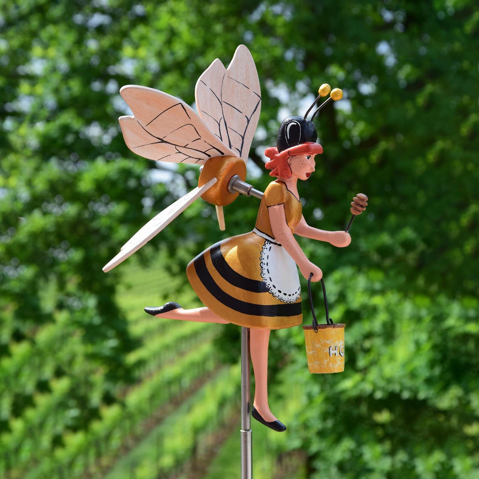 Whirligig-Asuka Series Windmill Whirly MISS BEESY Garden Lawn Decoration Flower ornament Decoration Garden Decor Wind Spinners