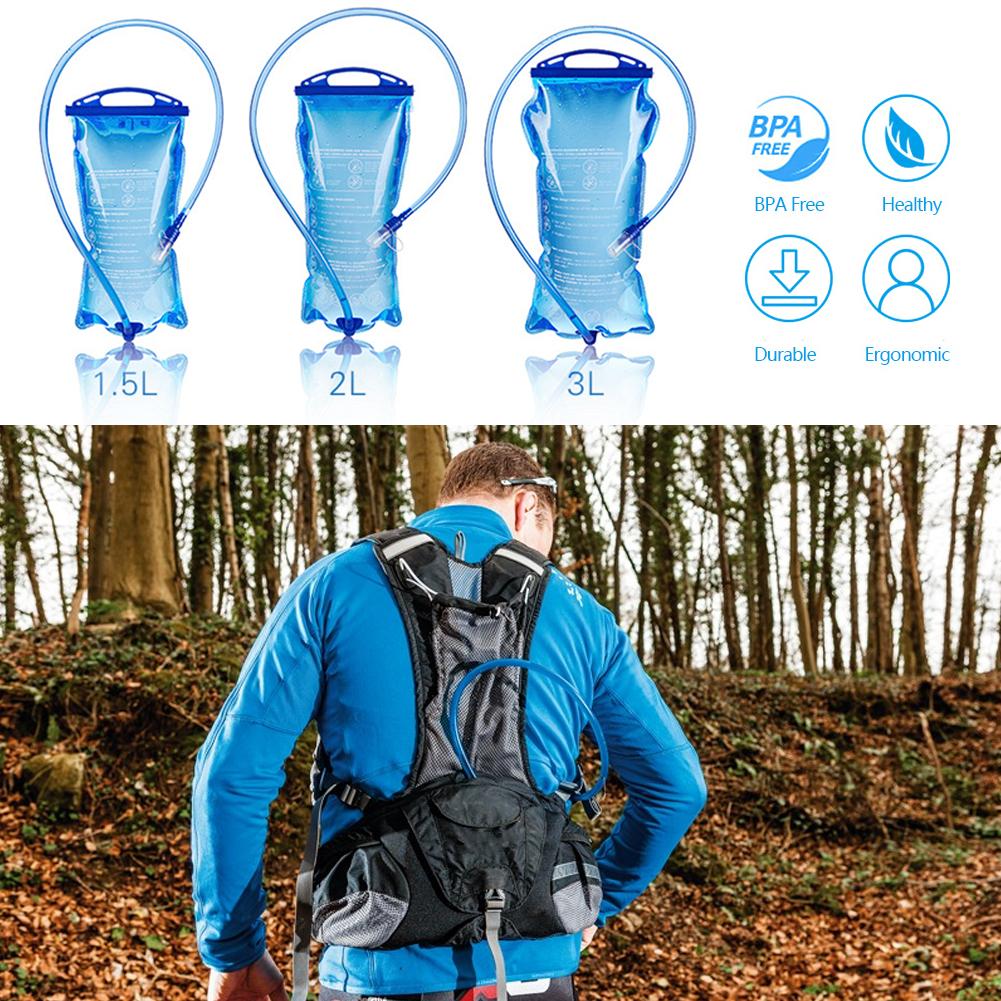 1.5/2/3L Draagbare Sport Fles Outdoor Sport Fietsen Water Bag Pvc Grote Capaciteit Klimmen Outdoor Water Fles Weerstand