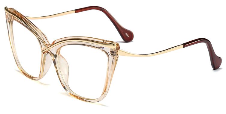 Transparent Cat Eye Frames Oversize Eyeglasses Luxury Brand Optical Glasses Frames For Women Clear Lens Eyewear