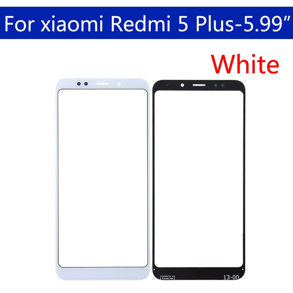 Redmi5 Voorpaneel Voor Xiaomi Redmi 5 Redmi5 Touch Screen Voorpaneel Glas Lens Outer Glas Voor Redmi 5 Plus 5 Plus