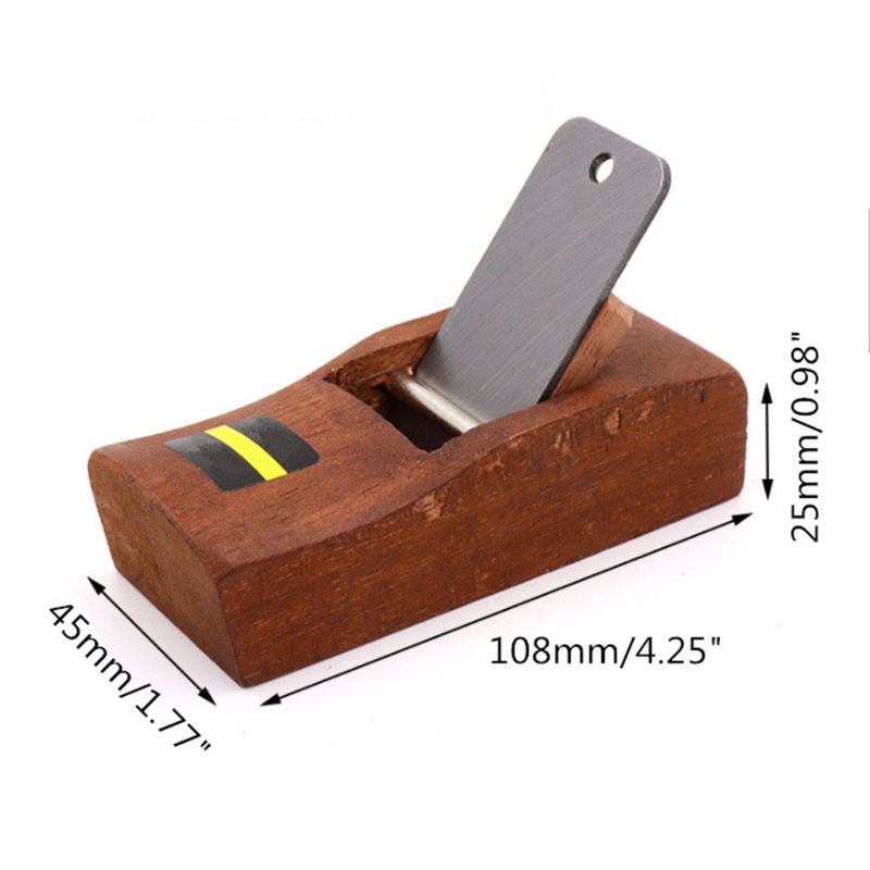 Mini cepillo de mano para carpintería carpintero plano Borde inferior recorte de madera herramienta E5BE