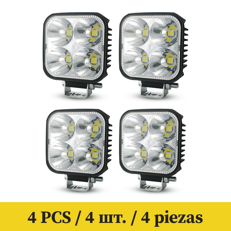 Lampada da lavoro per barra a LED per auto 4000LM Luce da lavoro fuoristrada 12V 24V Luce automatica fendinebbia fuoristrada 4x4 Faretto per trattore a LED per camion ATV 4 i: Cielo Blu
