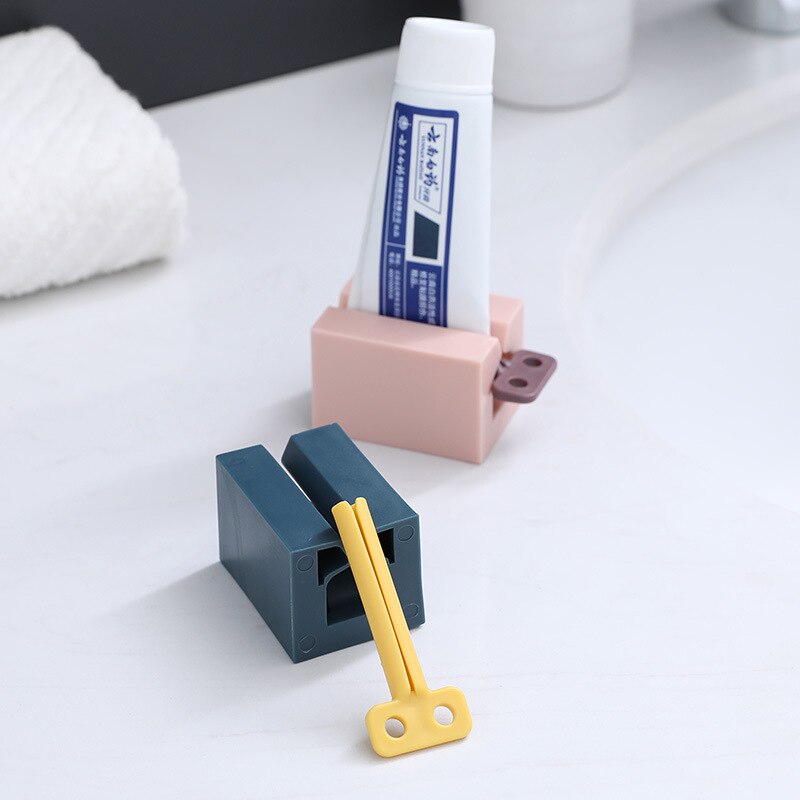 Frog Cartoon Lazy Toothpaste Tube Squeezer Holder Dispenser Bathroom Accesories Tooth Paste Plastic Stand Accessory Sets Wringer