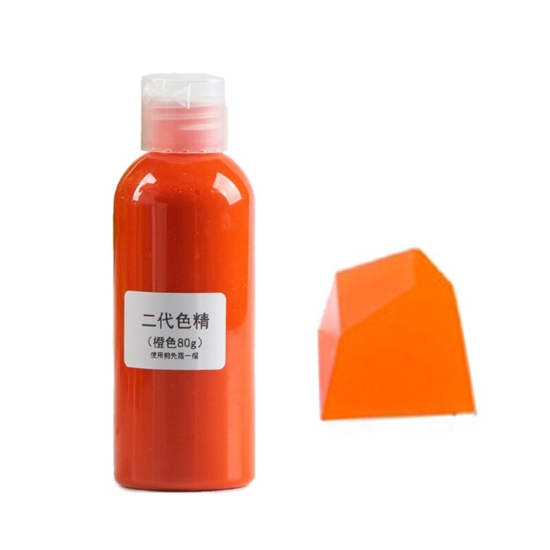 Große Flasche 80g Harz Pigment Kit Transparent Epoxy Harz Färben Farbstoff Pigment Farbstoff Farbstoff Fading Widerstand Pigment: Orange