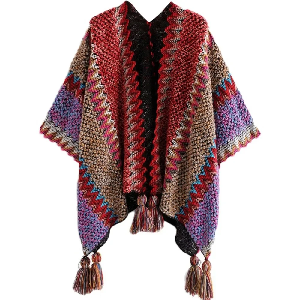 Autumn Overcoat Jackets for Women Casual Winter Clothes Women Vintage Coats Sweater Ethnic Style Cloak Cardigan