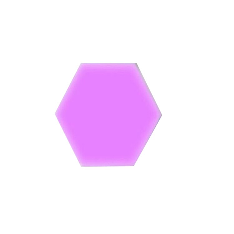 1 pièces LED lampe quantique modulaire tactile sensible éclairage Hexagonal veilleuse lampes applique murale hexagonale applique murale: VIOLET