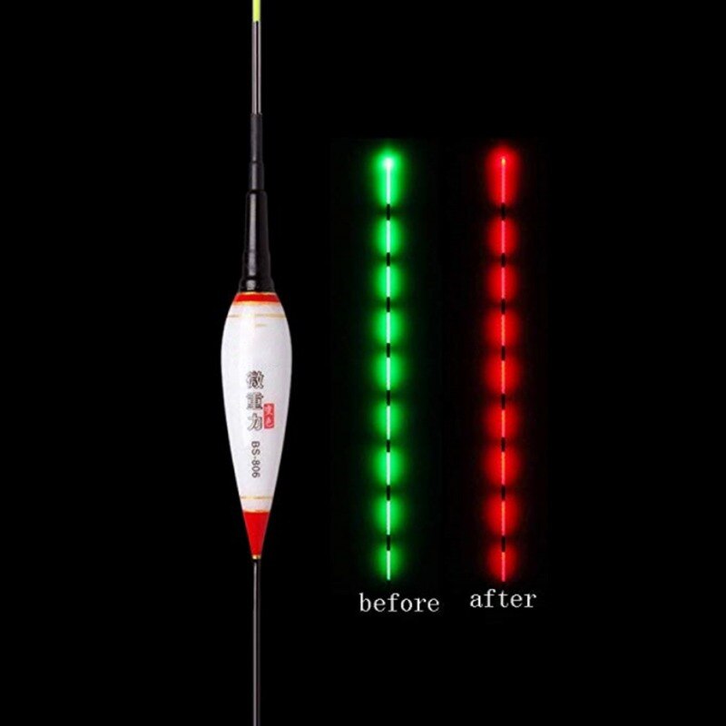 Smart Fishing Float Gravity Sensor Electric Glowing Automatically Color Changing Remind Night Luminous Floats Bobber: A2