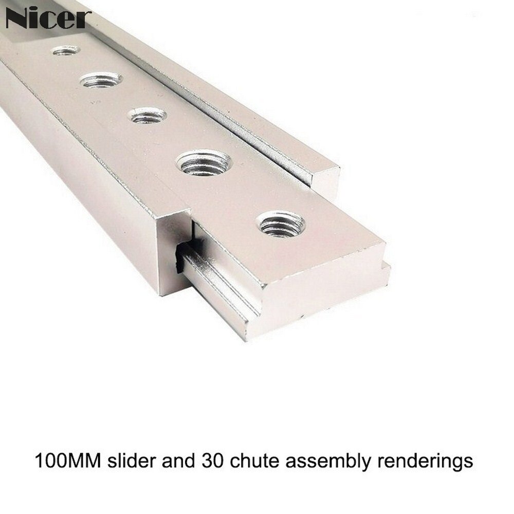 Écrou coulissant t-track M6/M8 en alliage d'aluminium, écrou à fente en T pour gabarits de Type 30/45, fixation par vis, outils pour le travail du bois