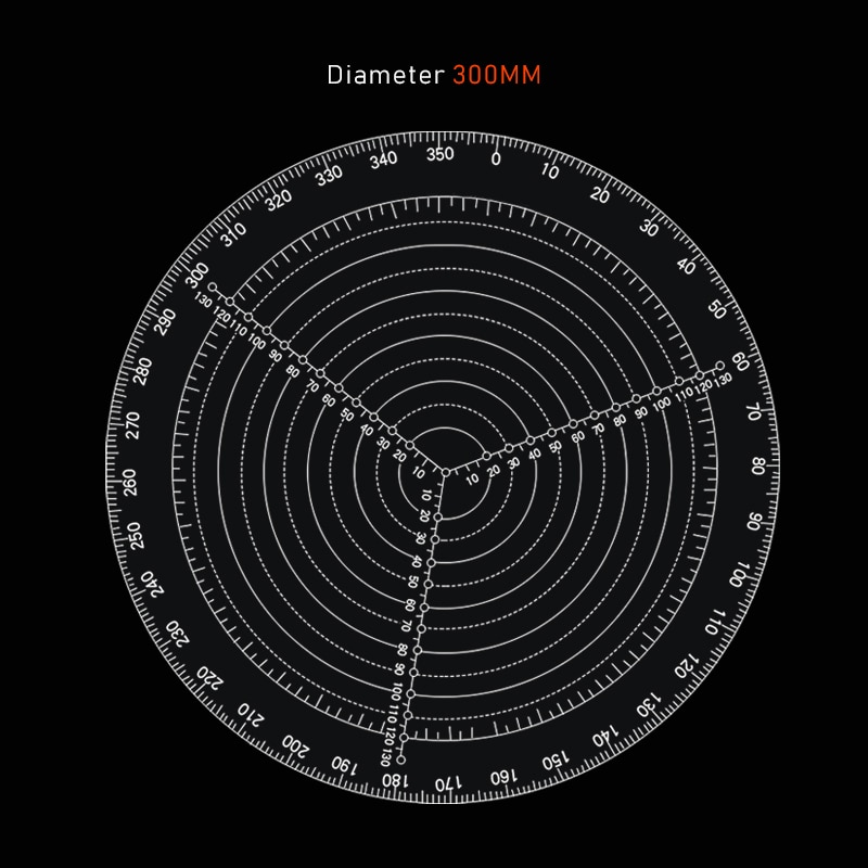 Center Finder Tool Woodworking Compass for Woodturners Bowls Lathe Work Clear Acrylic Drawing Circles Diameter CNIM
