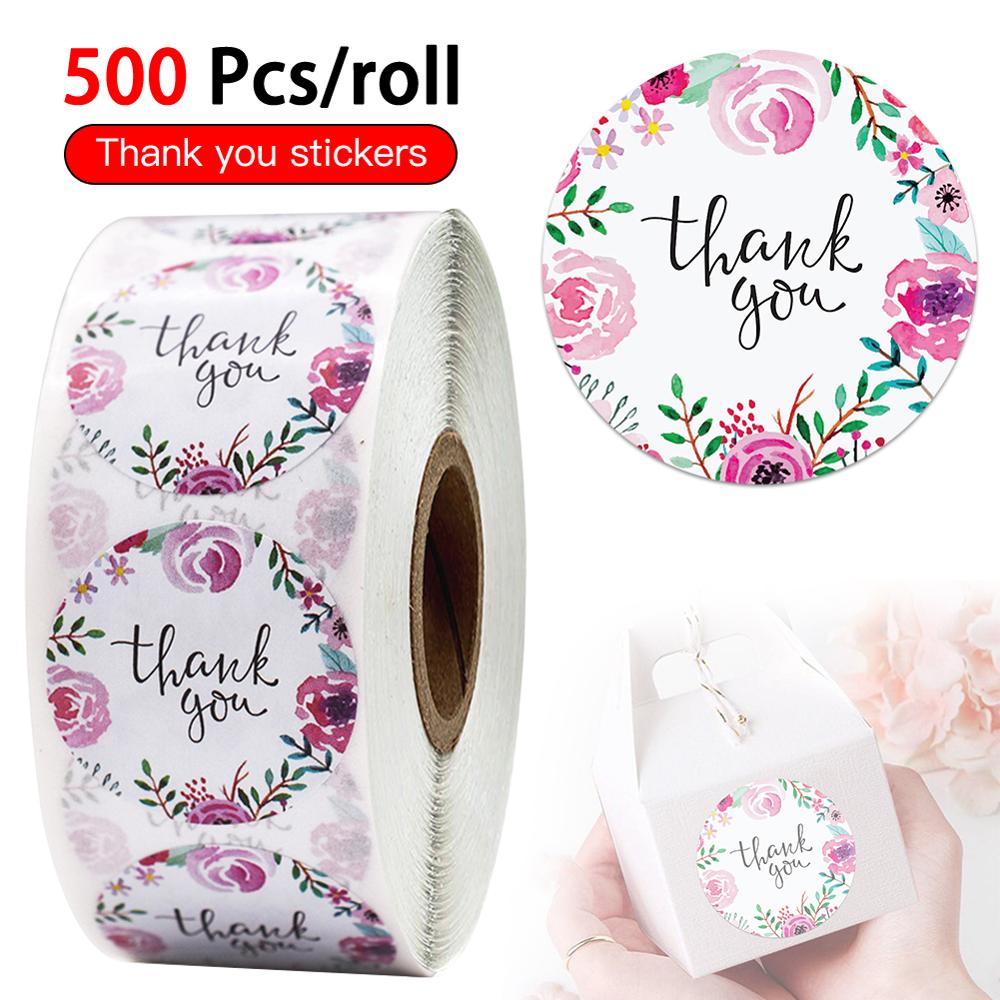 500x Thank You Stickers Stickers Packaging Sealing Stickers Office School Supplies Cute Stationery Per Volume Sticker Label