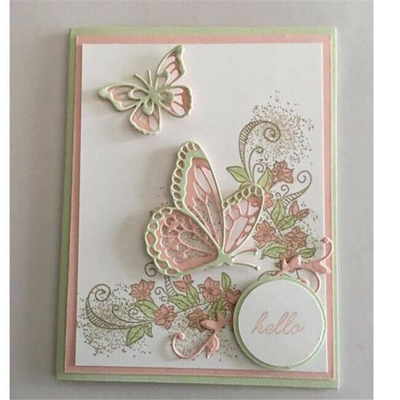 Craft dies metal cutting dies cut die Making Christmas Card Scrapbooking Cards Layered Butterfly 3D