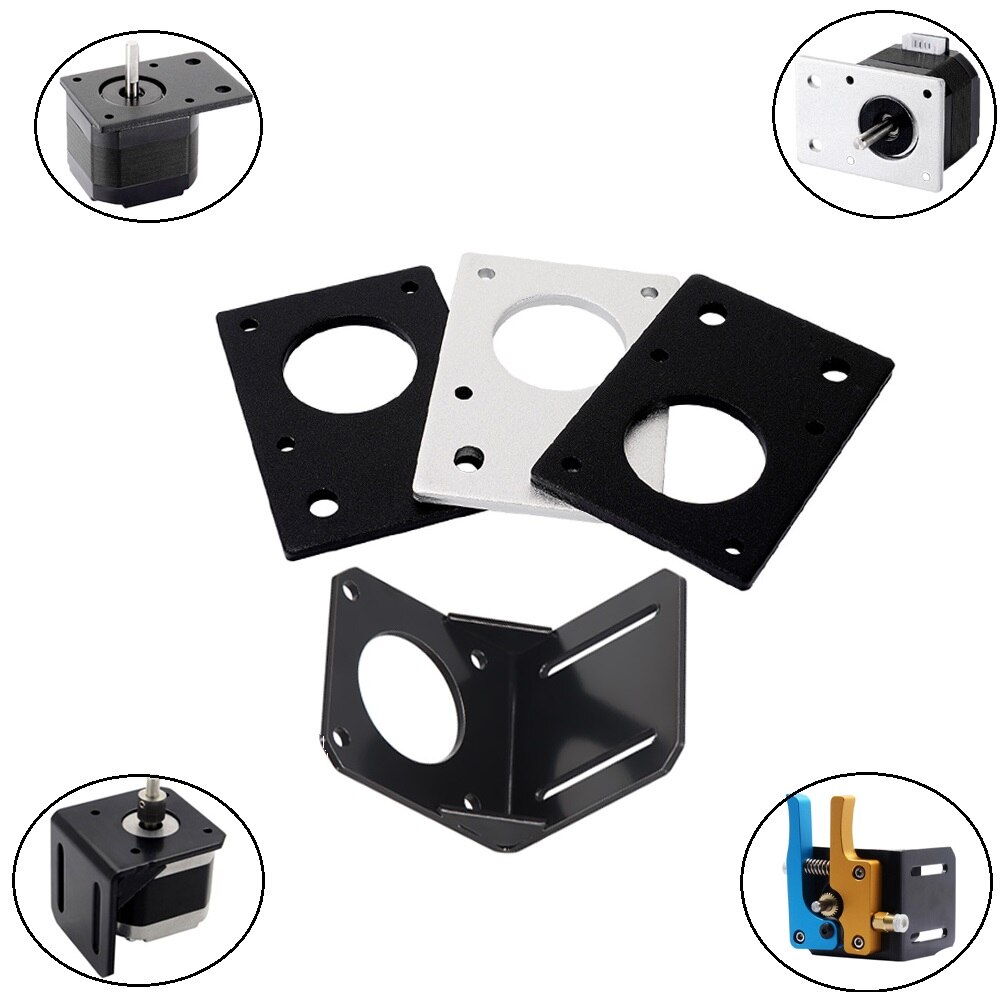 MEGA Stepper Motor NEMA 23 17 Mounting L Bracket 42step Motor Bracket Mount Fixed Support Plate Shelf 3D Printer Part 57mm 42mm
