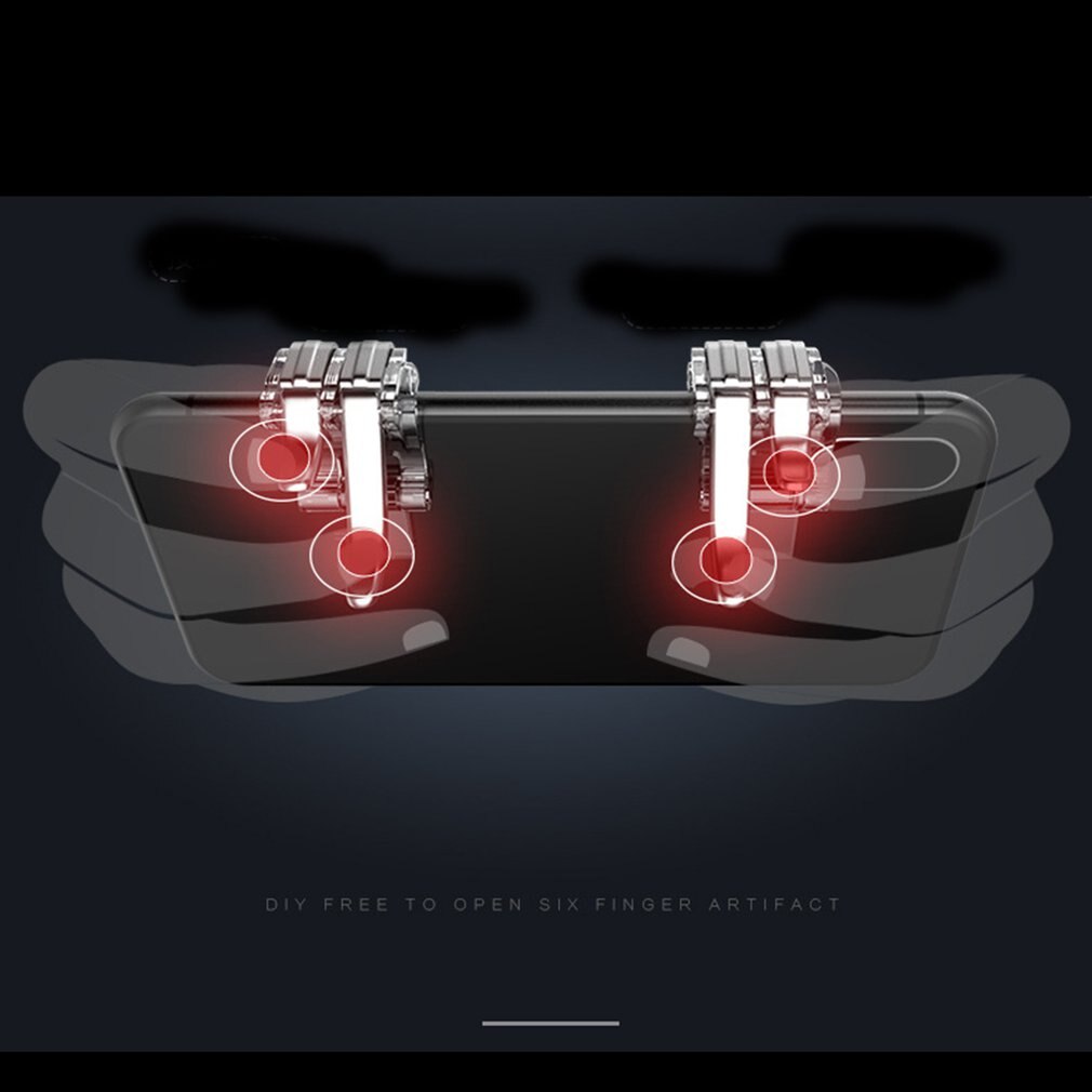 Mobile Game Controller Gamepad Trigger Aim Button Shooter Joystick Game Pad Accessory For Iphone Android