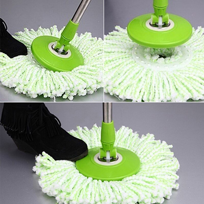 Artikel! Nützliche 360 Rotierenden Mopp Kopf Waschen Boden Mikrofaser Spinnen Boden Mopp Ersatz Tuch Baumwolle Runde Lappen Reinigung Werkzeuge
