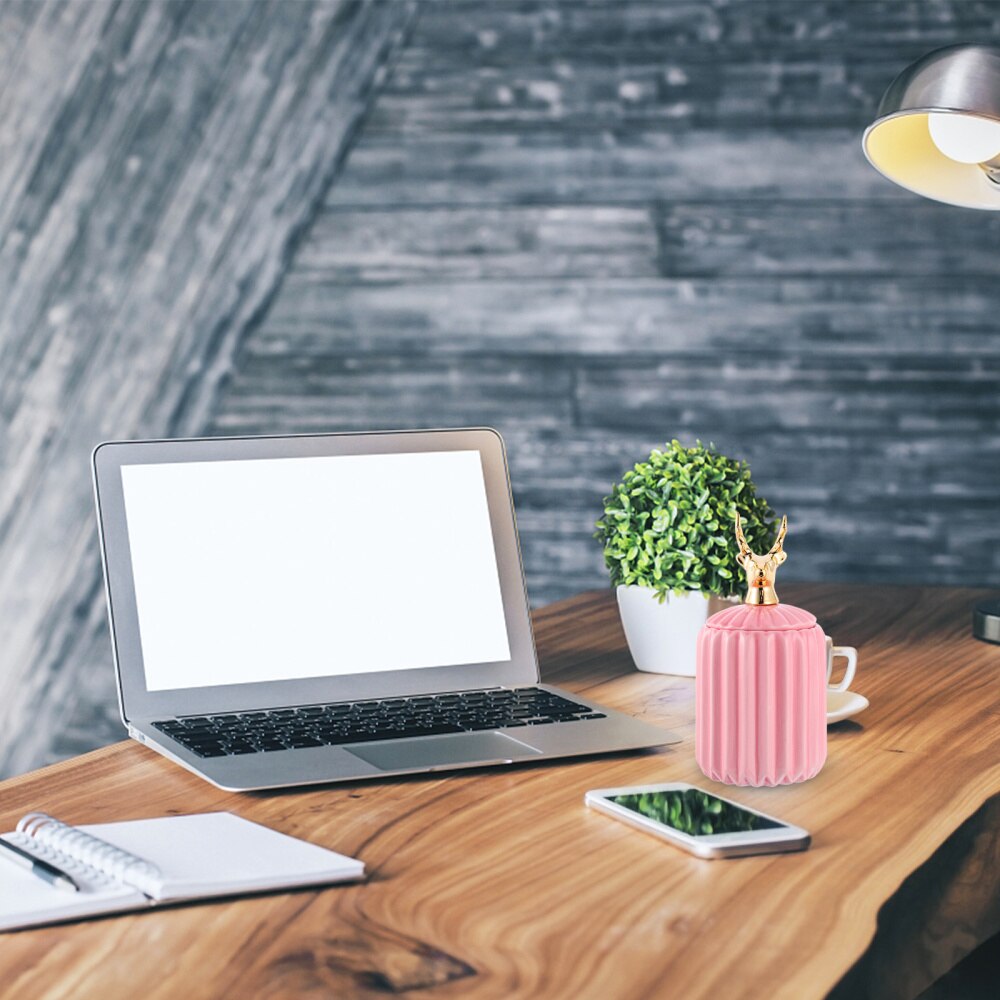 1pc Candy Storage Jar Jewelry Jar Candy Jar Ceramic Jewelry Jar for Tabletop Home