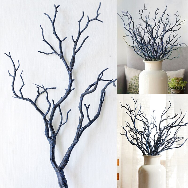 Plastique à la main Simulation arbre Branches séché brindille maison mariage décoration mariage maison église faux feuillage plante arbre branche