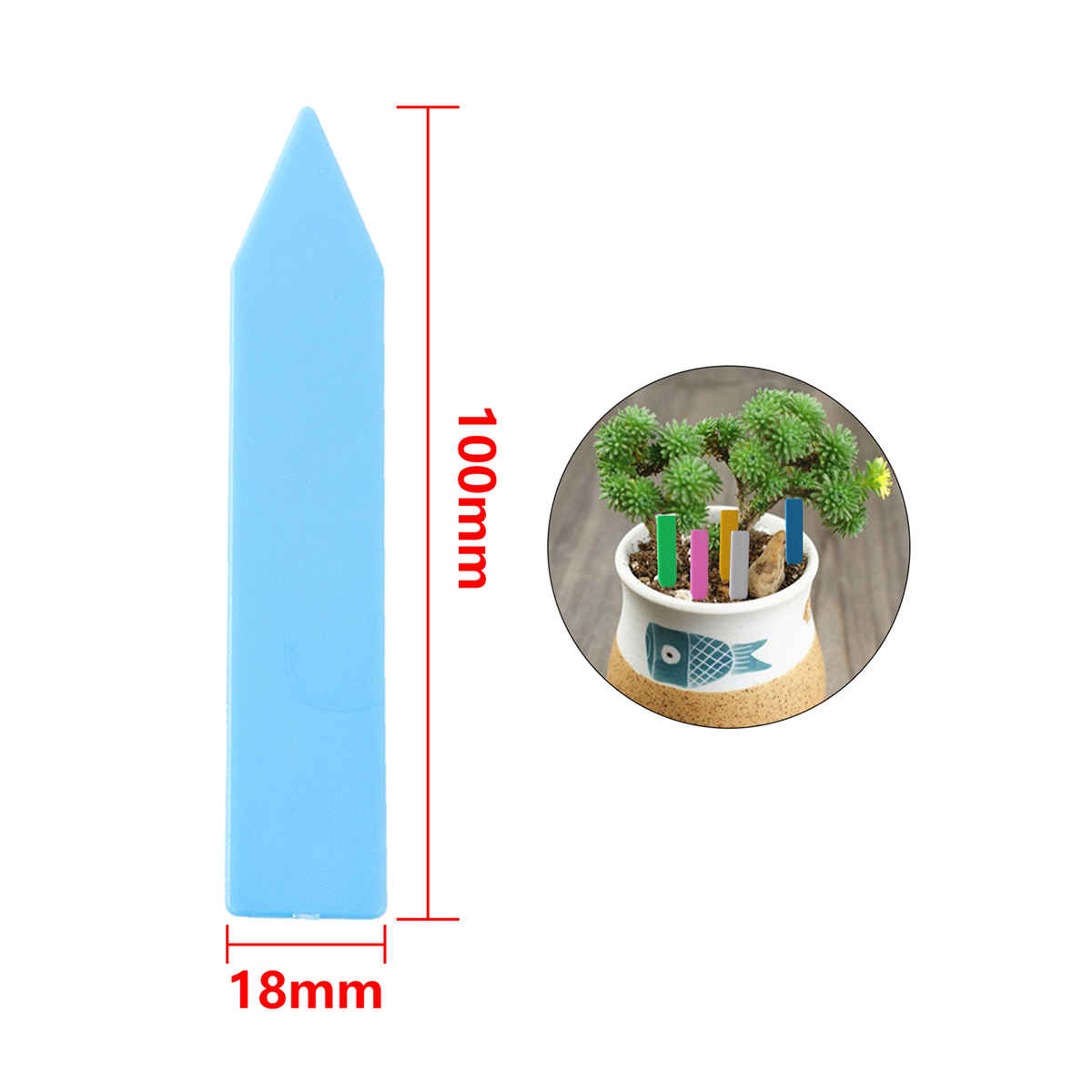 Etykiety na rośliny ogrodowe PVC kształt strzałki szkółka taca na sadzonki znak szklarnia smutny kwiat bonsai tablica rejestracyjna wiele kolorów 50 sztuk: śliwka