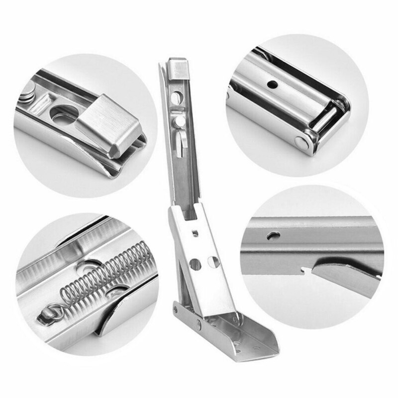 2PCS Metal Release Catch Support Bench Table Folding Shelf Bracket 8/10/12/14 Shelf Bracket Stainless Steel Hardware