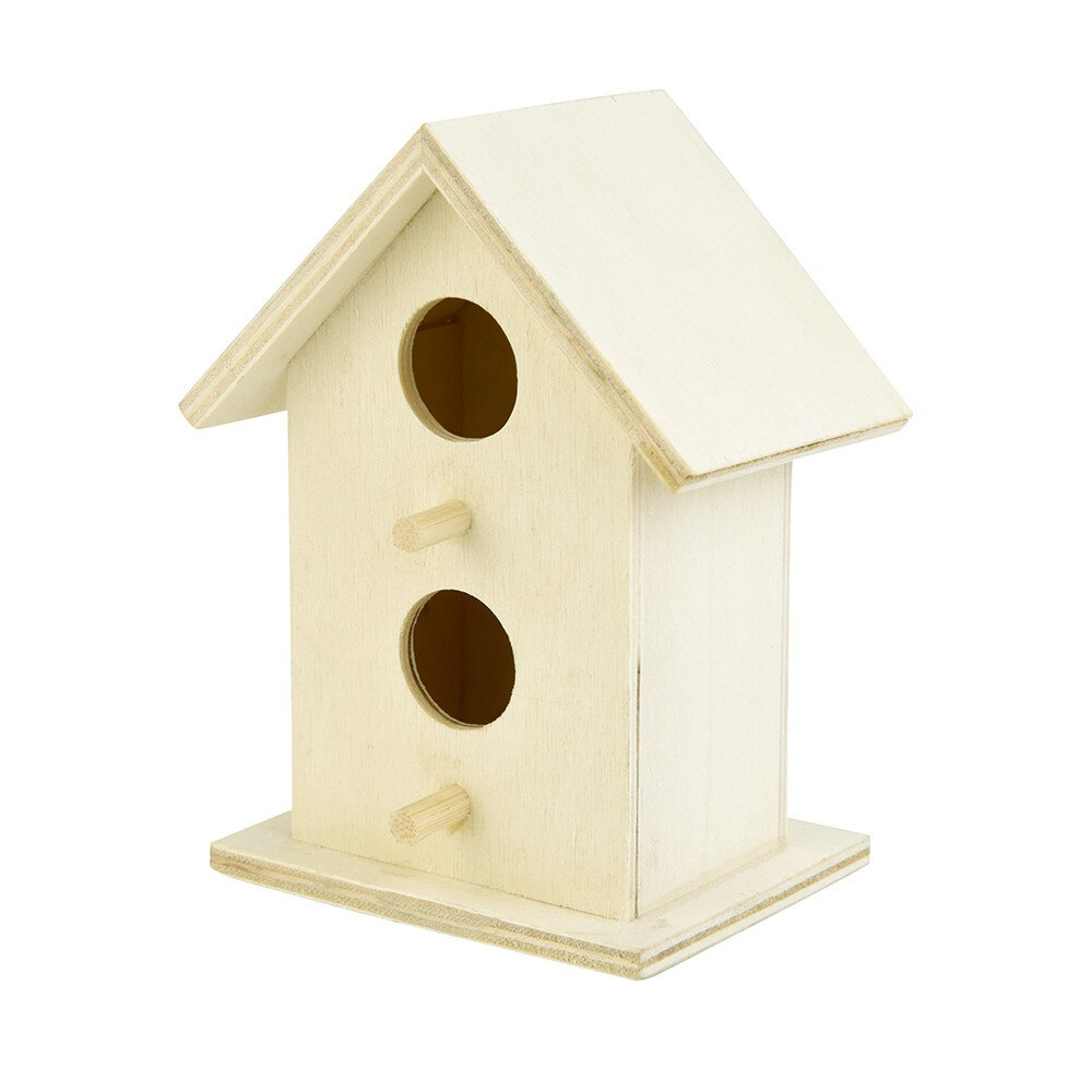 Pet Birds Nest Portable Nest House Handmade Bird House Bird Box Outdoor Yard Gardening Wooden Box Home Decoration Supplies
