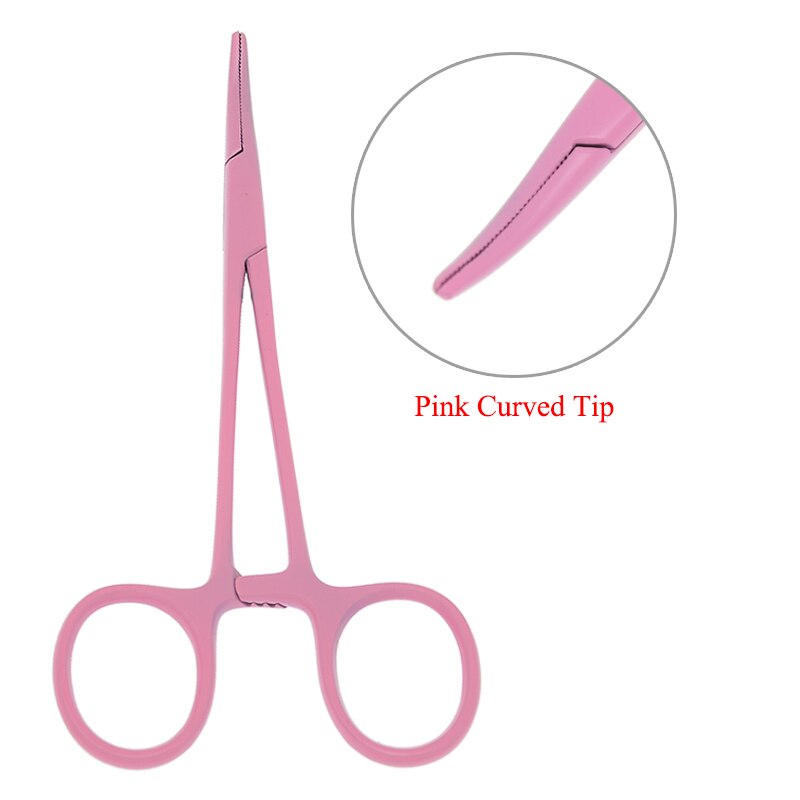 12.5cm Hand Tool Hemostatic Forceps Pet Hair Clamp Fishing Locking Pliers Epilation Tools Straight Curved Tip Pet Forceps D0001A: D0001A-12