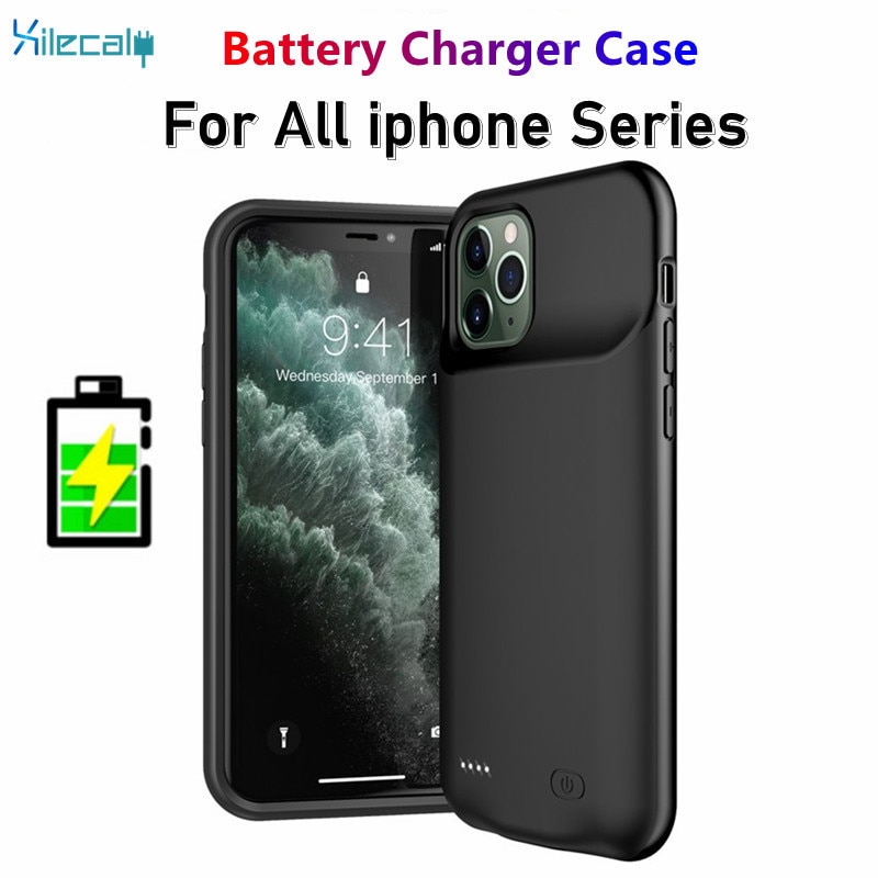 Custodia potenza Banca per iPhone 13 12 pro Max 12 mini 11 pro Max XR XS Max coperchio per caricabatterie ultra sottile per iphone 6 7 8 più SE2
