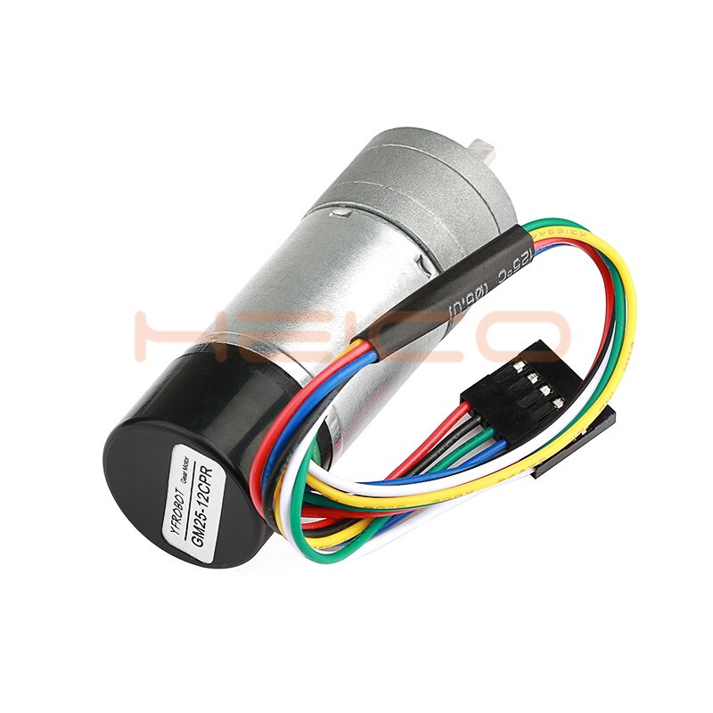 25/37mm Diameter DC Gear Motor Hall Encoder Optische Incrementele Encoder Motor Snelheid Hoge Precisie Met Beschermhoes