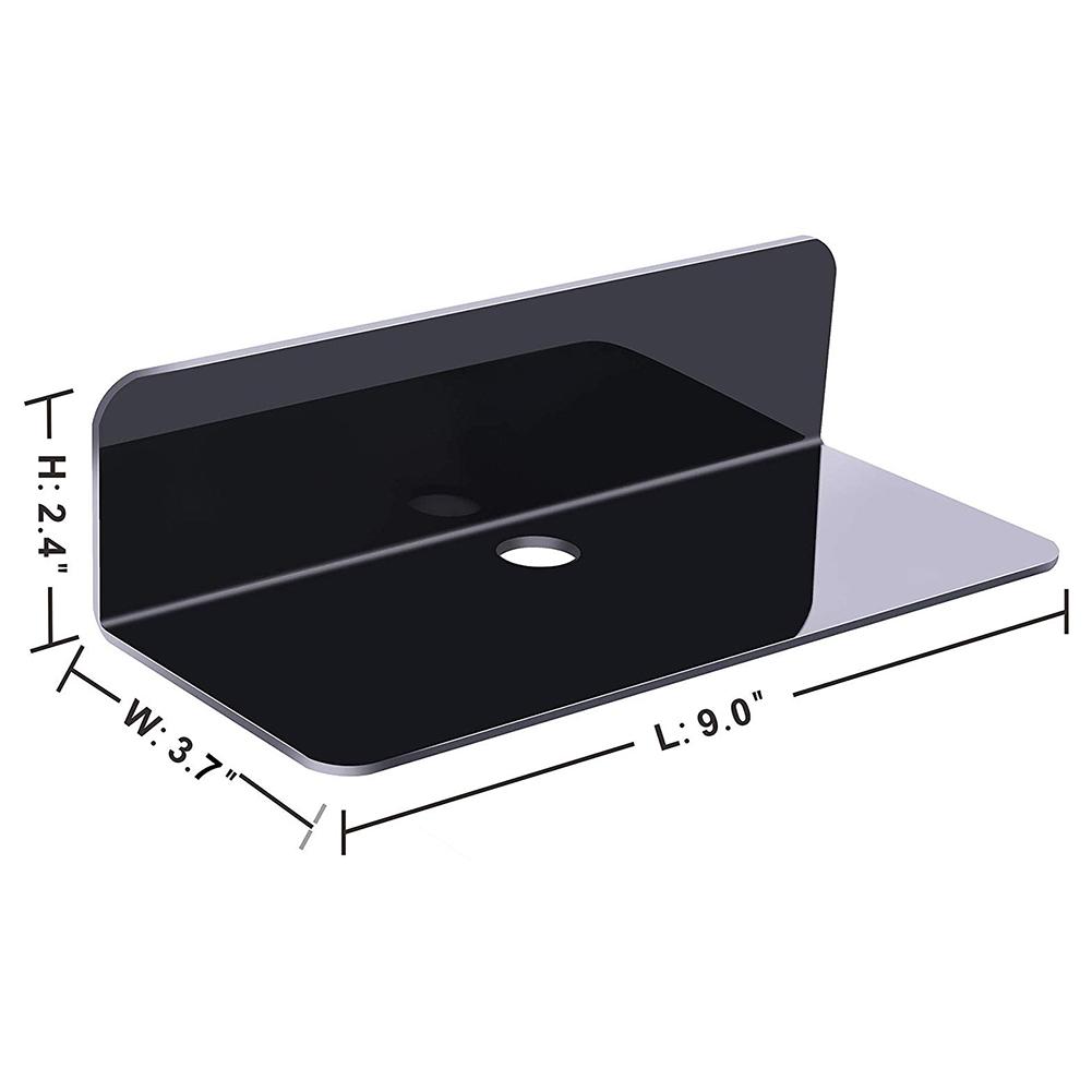 Acrylic Floating Wall Shelves Damage-Free Expand Wall Space Small Display Shelf For Switch/Smart Speaker/Action Figures