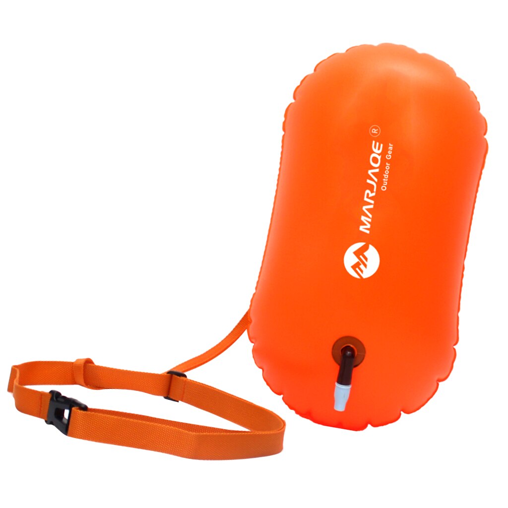 Swim Safe Buoy Tow Floats Pool Open Wild Swimming Inflatable Air Bag Orange