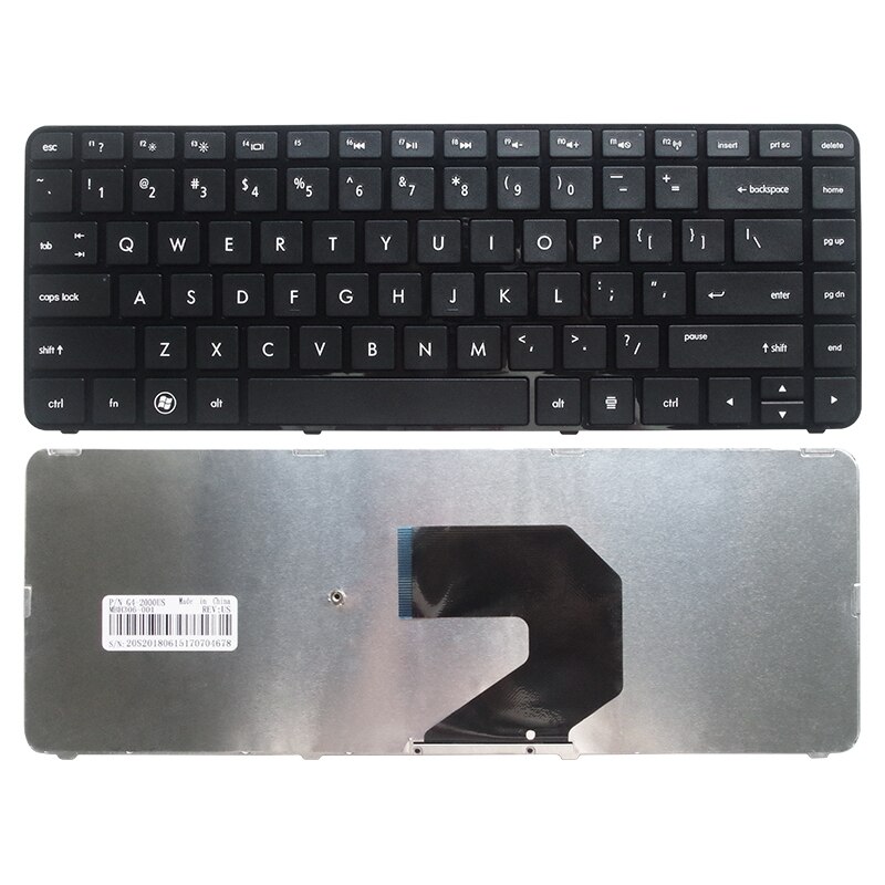 Yaluzu Amerikaanse Zwart Toetsenbord Voor Hp Pavilion G4-2000 G4-2100 673608-001 680555-001 698188-001 Met frame Laptop Toetsenbord