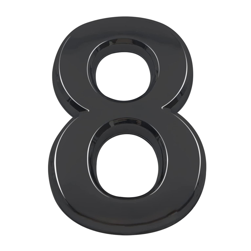 10cm 3D Style Self Adhesive House Numbers and Letters Door Address Number Stickers for Apartments Mailbox Office Hotel Room