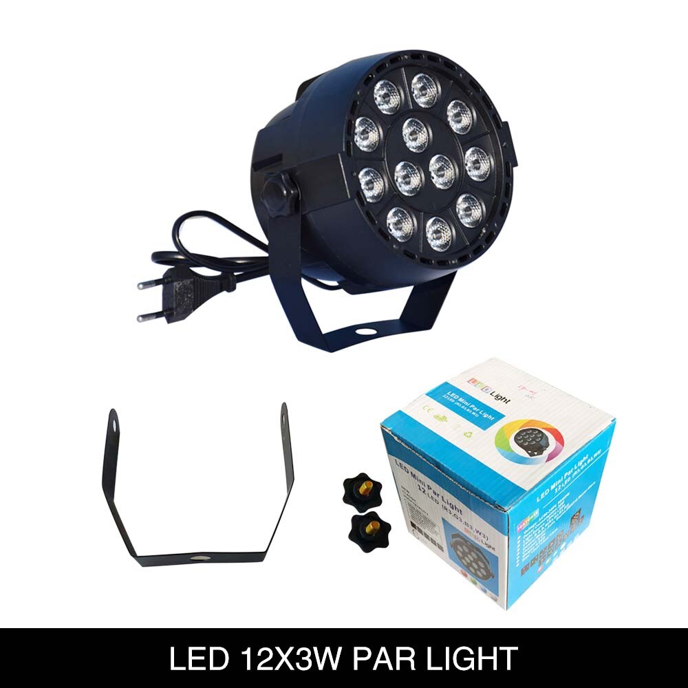Mini Rgbw Led Disco Licht Podium Verlichting Muziek Voor Thuis Dmx Kleur Party Effect Verlichting 12X3W Beam club Licht: EU Plug