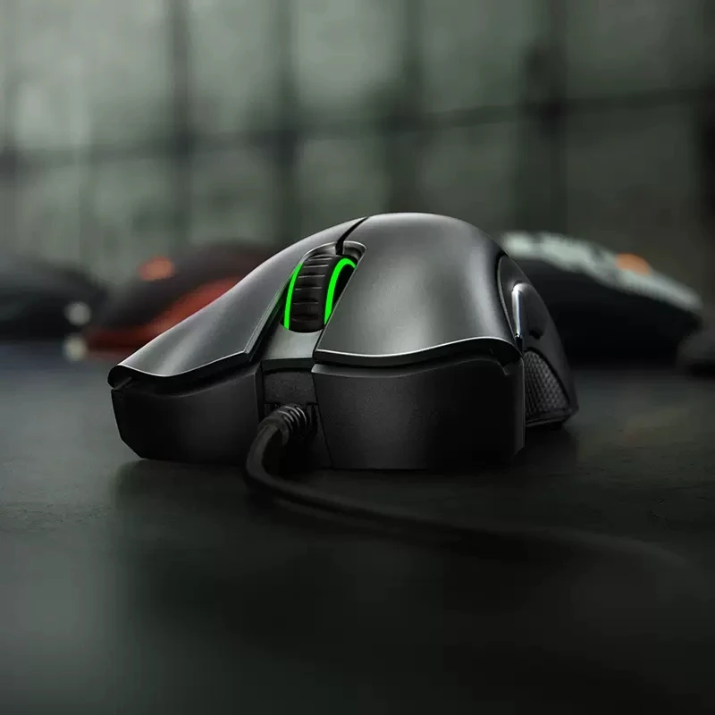 Original Razer kabelgebundene Gaming-Maus, optischer Sensor, 6400 DPI, Gaming-Maus für Laptop, optische Maus, Lichtgeschwindigkeitsmaus