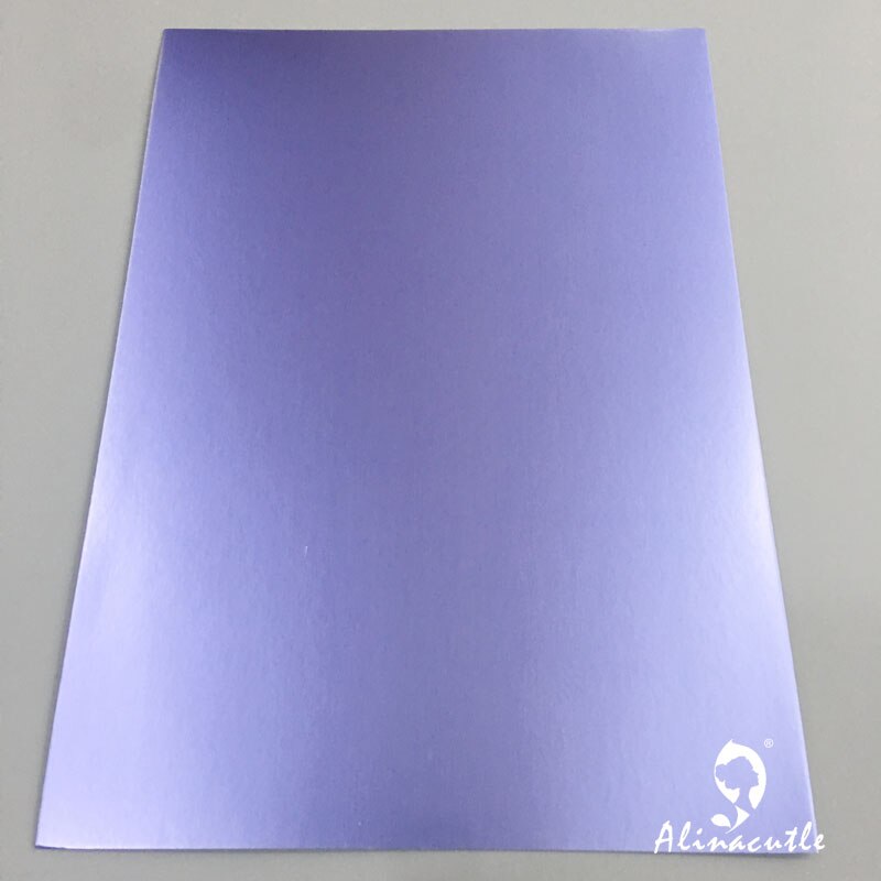 6 colors x 2sheet Cardstock Paper Card Stock Blue Satin A4 250gsm Scrapbooking paper pack craft pad Alinacraft