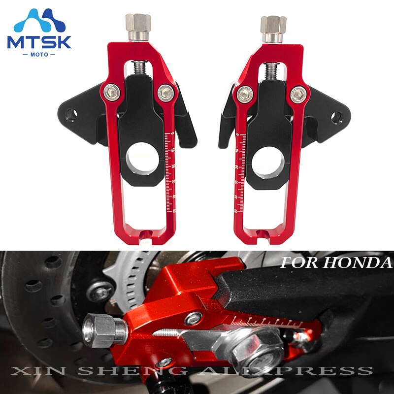 For Honda CB650R CBR650R Motorcycler Chain Adjusters with Catena Coil Tensioners Spools Slider 14-16 CB650F CBR650F