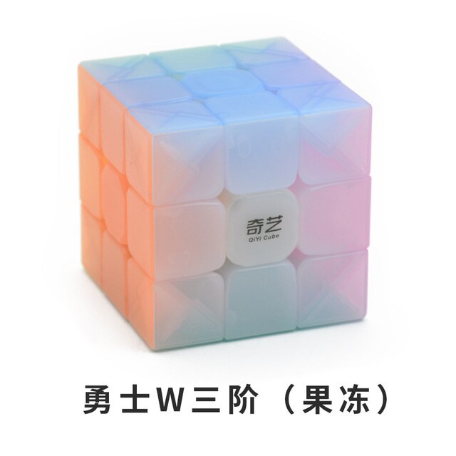 Qiyi Jelly Color Neo Magic Cube cubo trasparente Puzzle Finger giocattoli cubi di velocità professionali giocattoli educativi precoci per bambini: 3x3