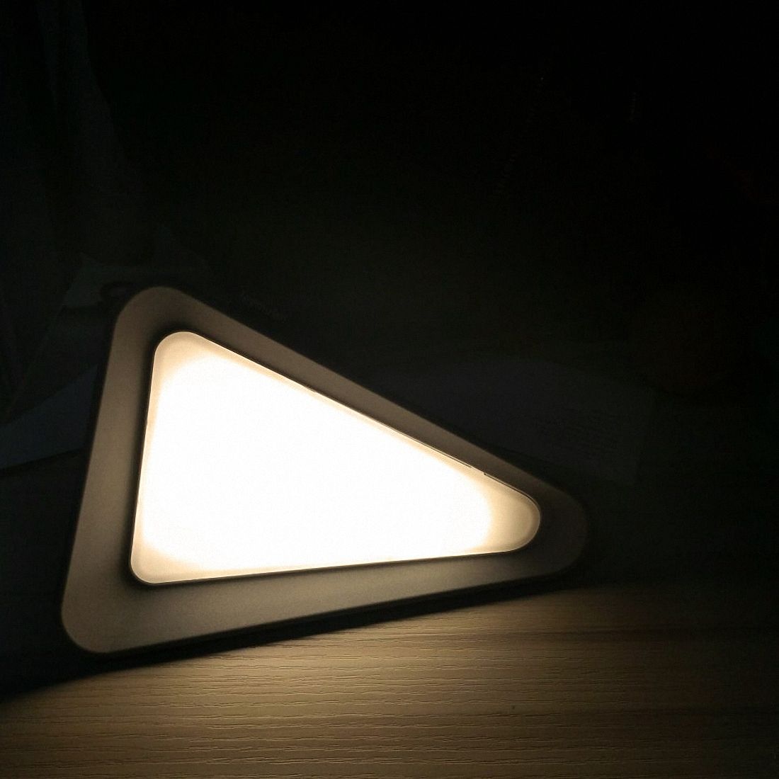 Gray rock LED Flip Lamp Triangle Desk lamp Triangle Originality Modern Table Lamp USB Charge LED Ni