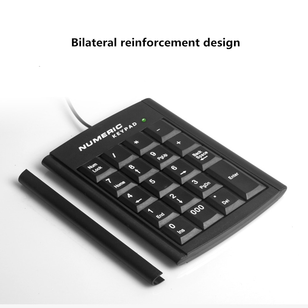USB Numeric Keypad Wire Numpad Digital 19 Key Mini Keyboard For PC Laptop Notebook Tablets Accounting Number Pad Bank Stocks