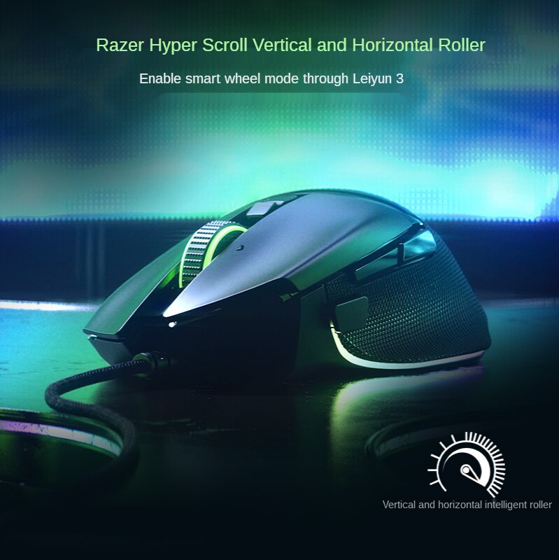 Razer BASILISK V3 e-sports 26K DPI czujnik optyczny najszybszy przełącznik myszy do gier Chroma oświetlenie RGB