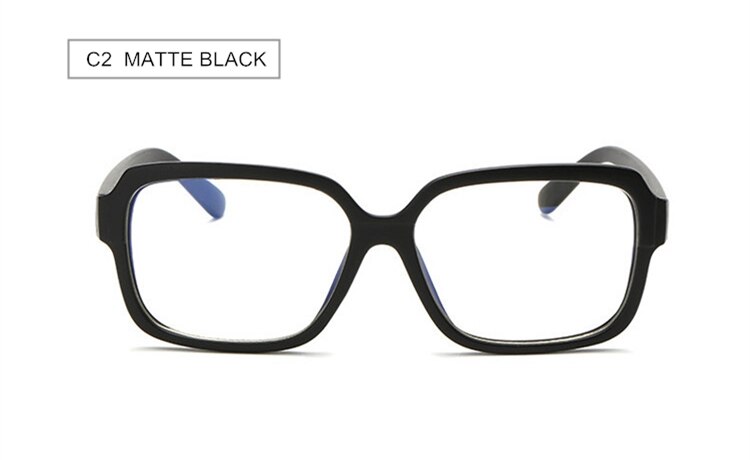 SWOKENCE Anti Blue Ray Computer Glasses Radiation-resistant Spectacles Blue Light Proof Eyeglasses Anti-fatigue Goggles F190: C2  MATTE BLACK